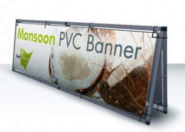 Kundenspezifische PVC-Vinylfahnen im Freien für Messe und Anzeige/eine Rahmen-Fahne