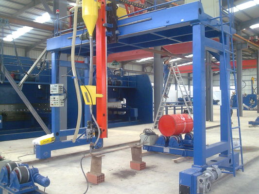 Hocheffiziente Lichtpole-Maschine, Hochmast-Gantry-Schweißmaschine für große Rohre / Rohre