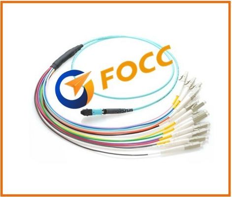 Optisches OM4 MPO - Verbindungskabel des LC-Multimodefaser-optischen Kabels für Telekommunikations-Gerät