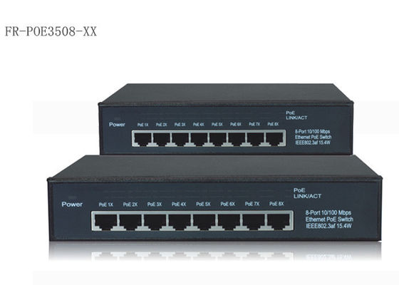8 Hafen-Energie über Ethernet-Schalter 10/100/1000M mit IEEE 802.3af