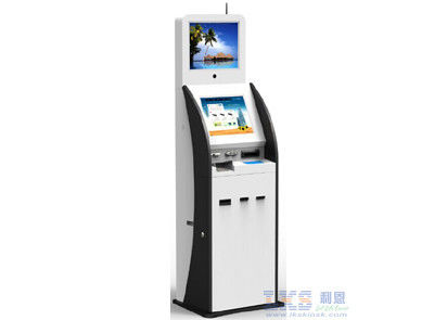 17 Zoll kaltgewalzte Stahl-Digital-Kiosk-Anzeige mit Identifikations-Scanner-Karten-Frage-Modulen