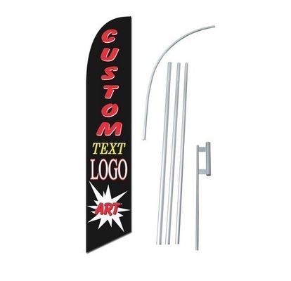 Personifizierte Aluminium-Höhen-Strand-Flaggen-Fahne Polen 15FT für Glasboden, Swooper-Flagge
