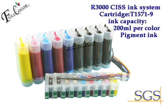 Epson R3000 leere/voll 9 Farben des ununterbrochenen ununterbrochenen Farbkasten-Systems CISS
